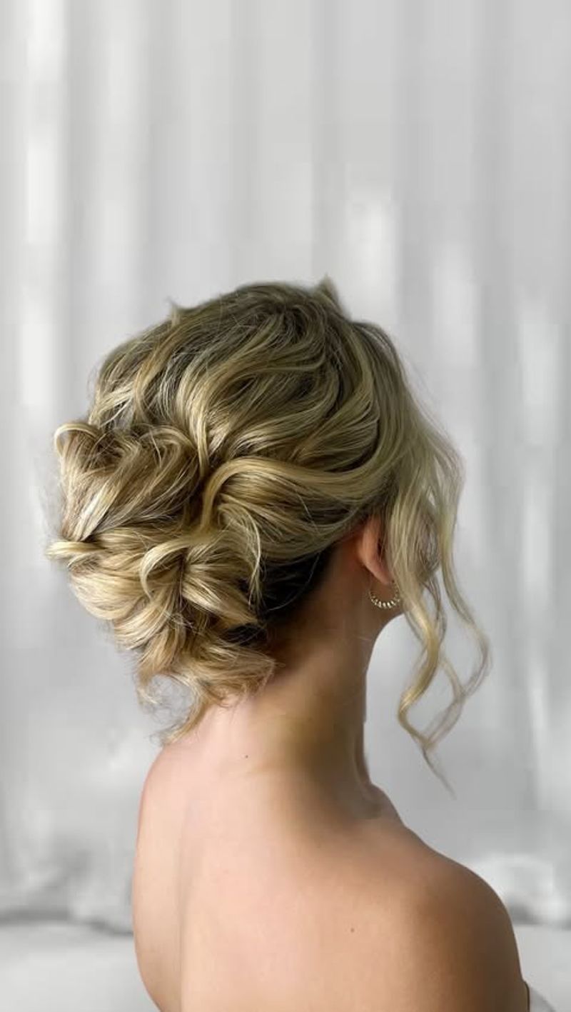 Elegant Updo for Oval Faces