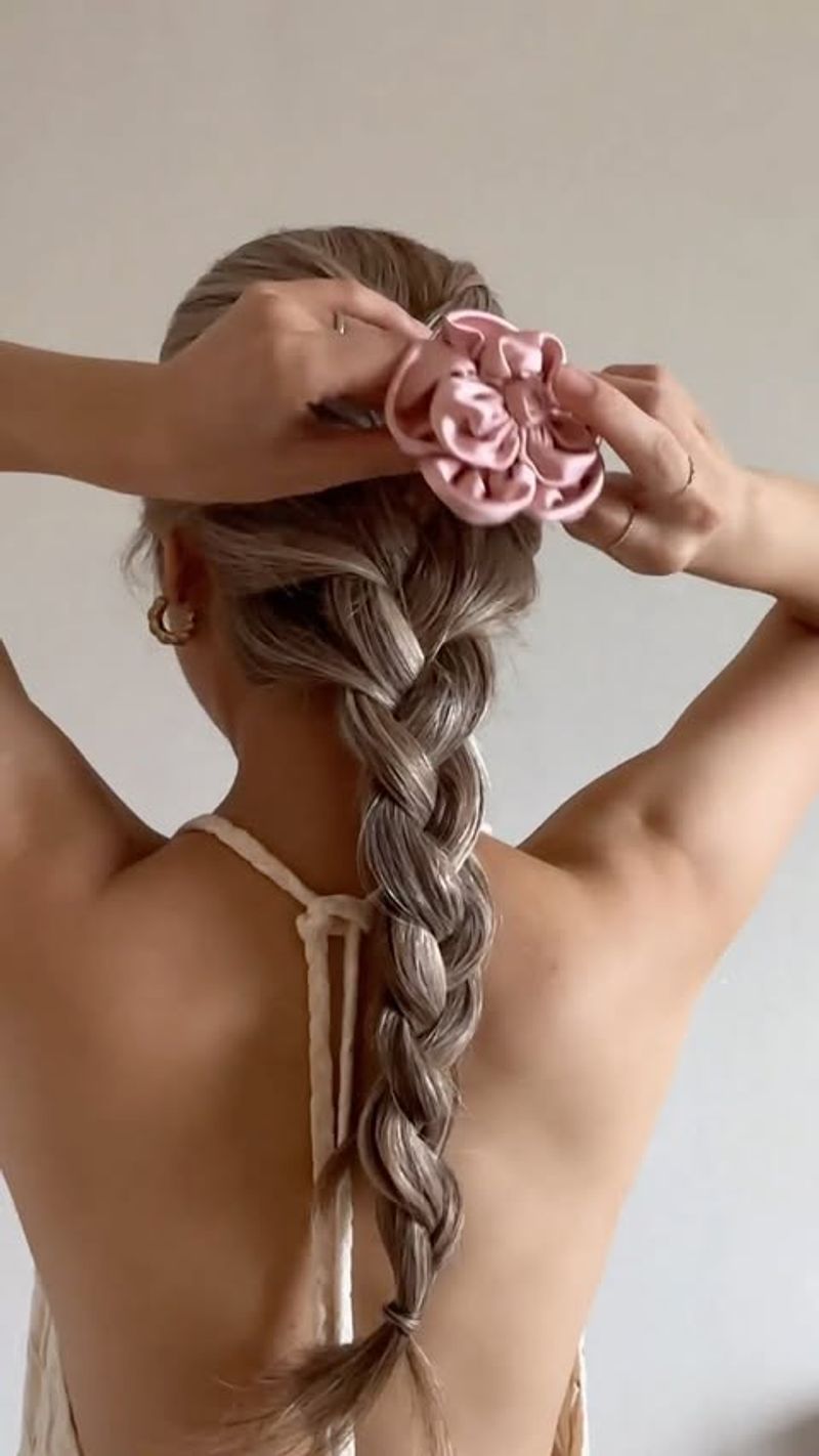 Feminine Floral Crown Braid