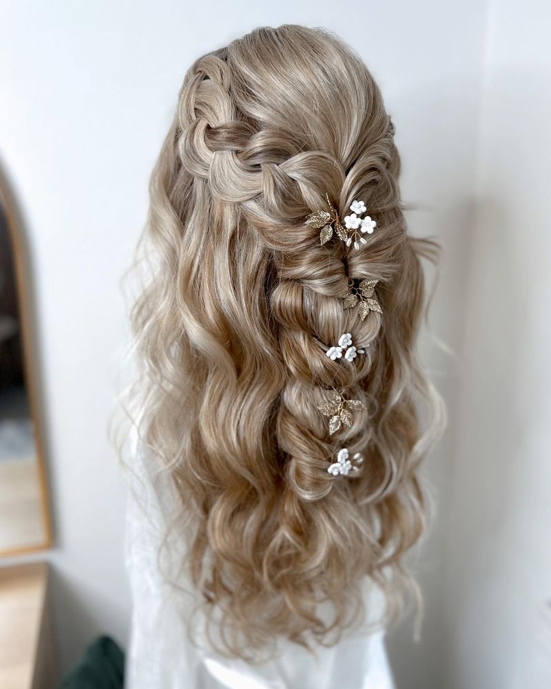 Floral Accent Braids