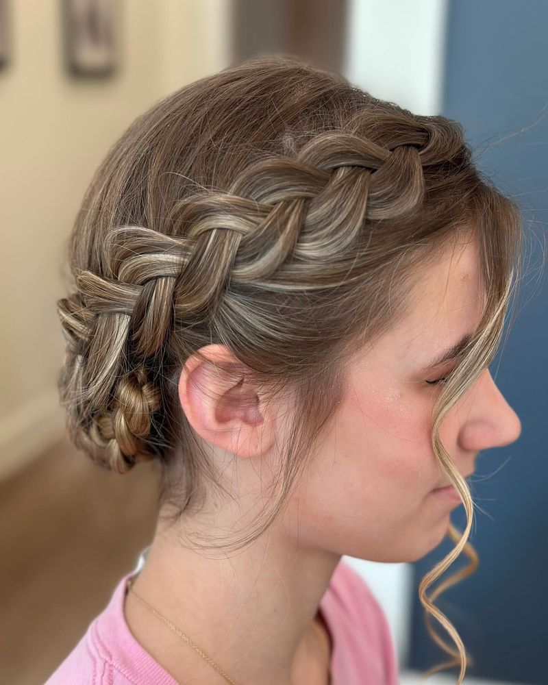 Couronne de tresses françaises