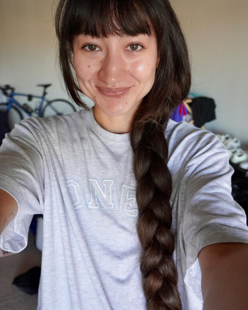 French Braid with Bangs