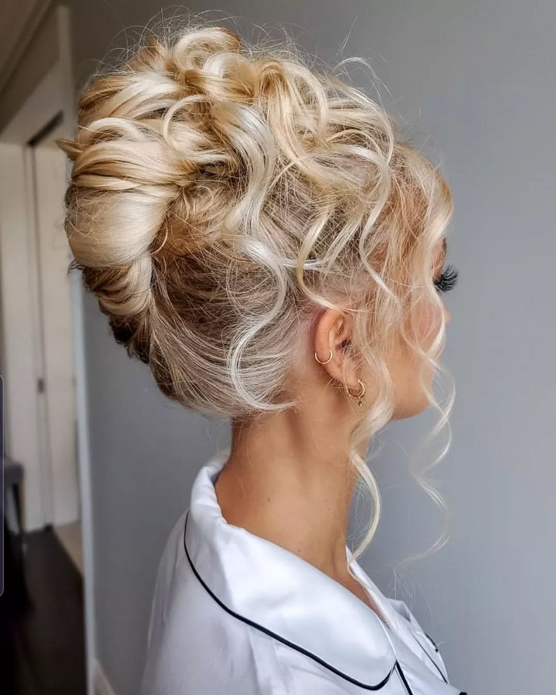 Chignon torsadé à la française