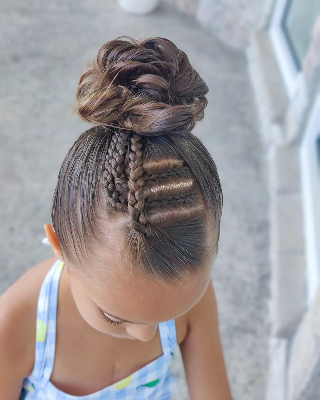 front braid updo