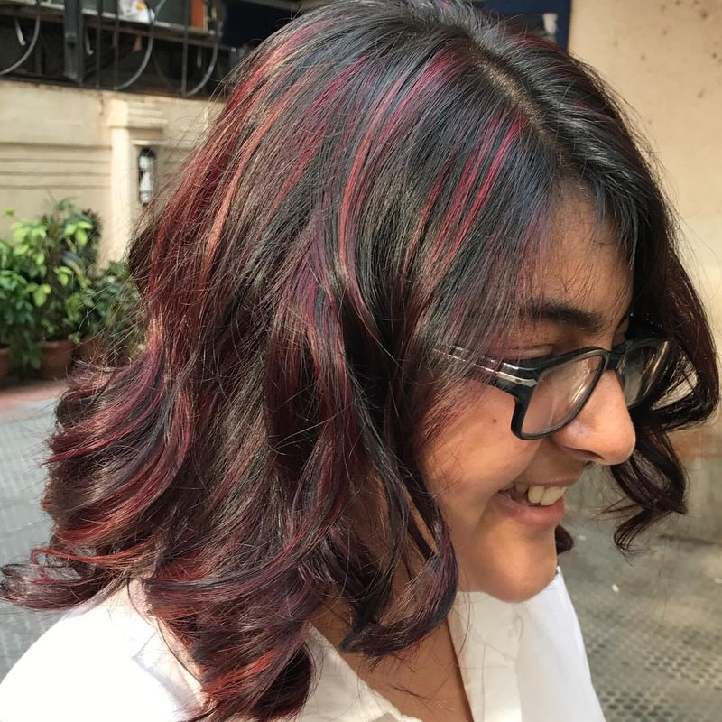 Glossy Plum Highlights