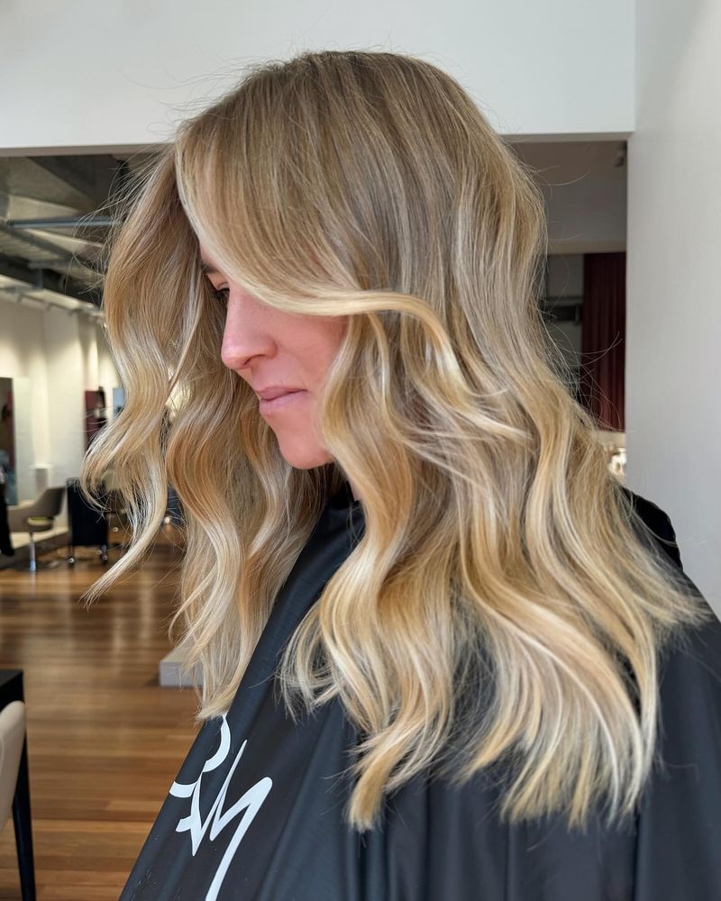 Golden Dirty Blonde Highlights