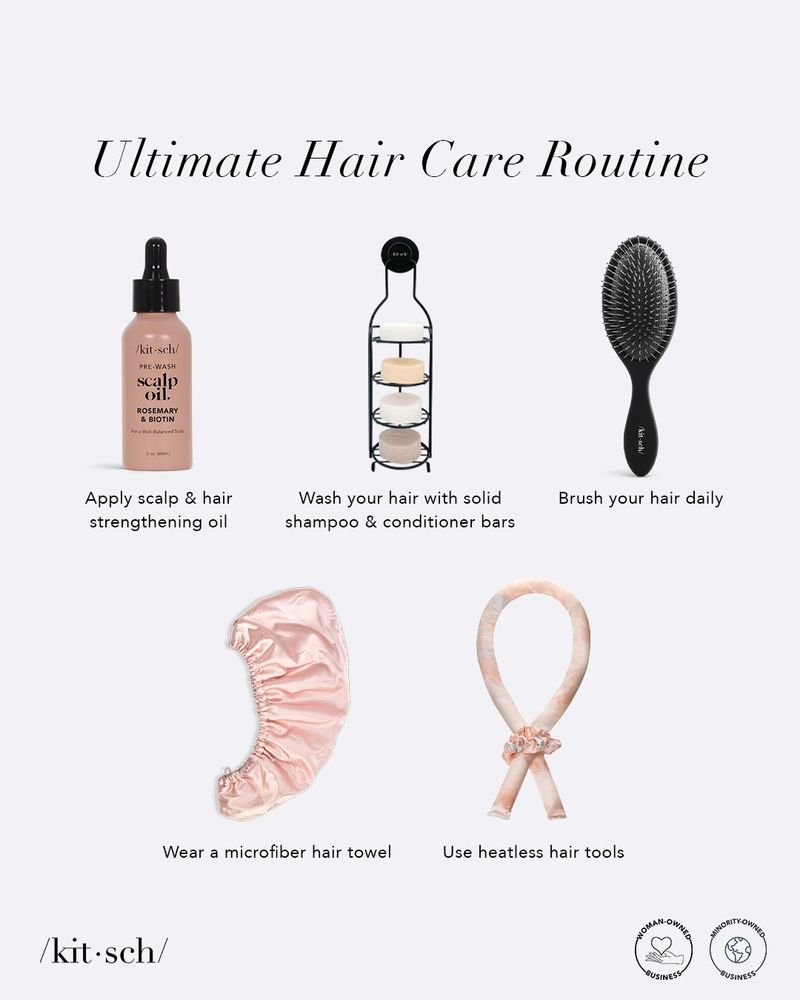 Consistenza della routine di cura dei capelli