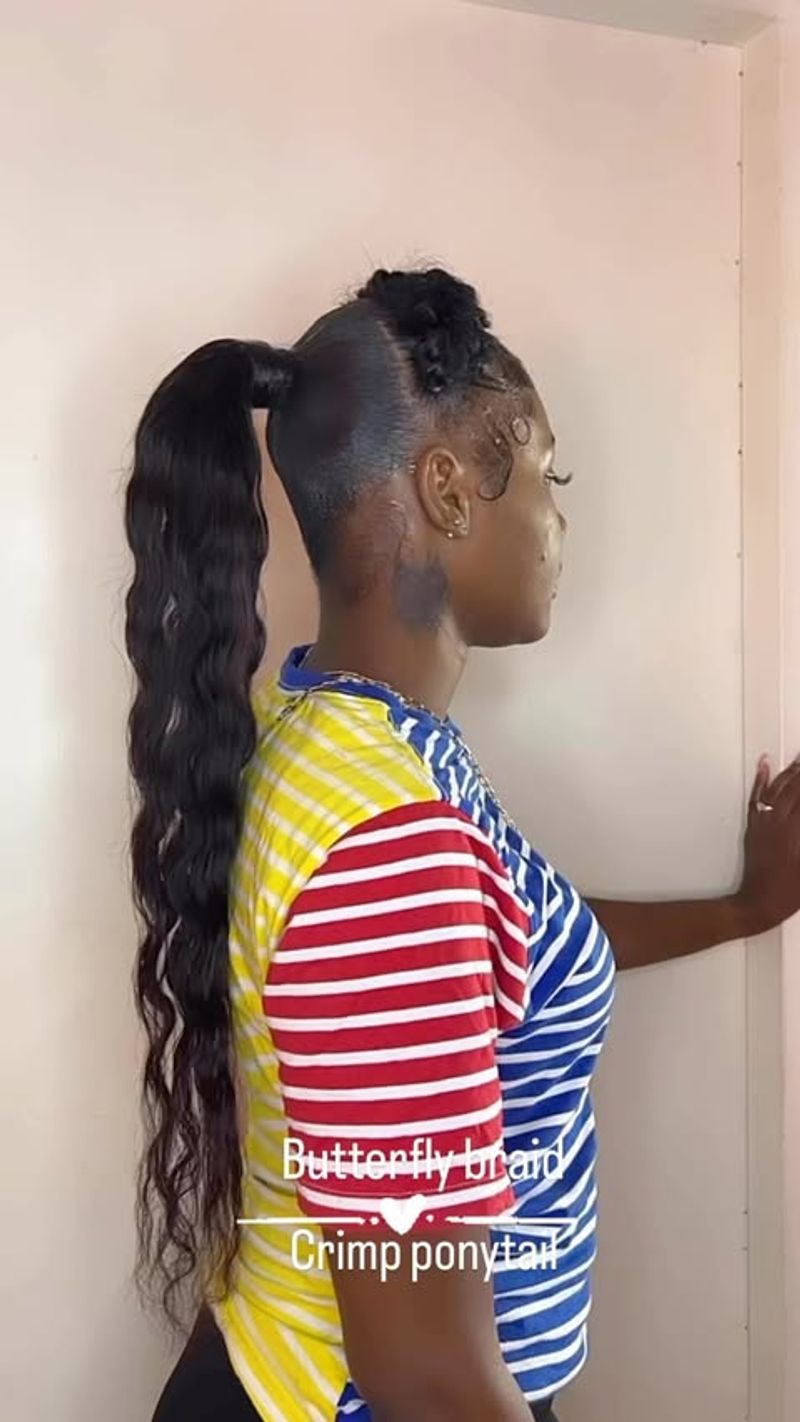 Halo Braid Ponytail