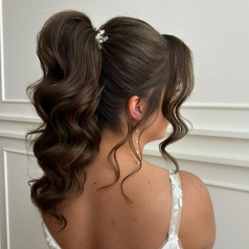 High Ponytail with Volume