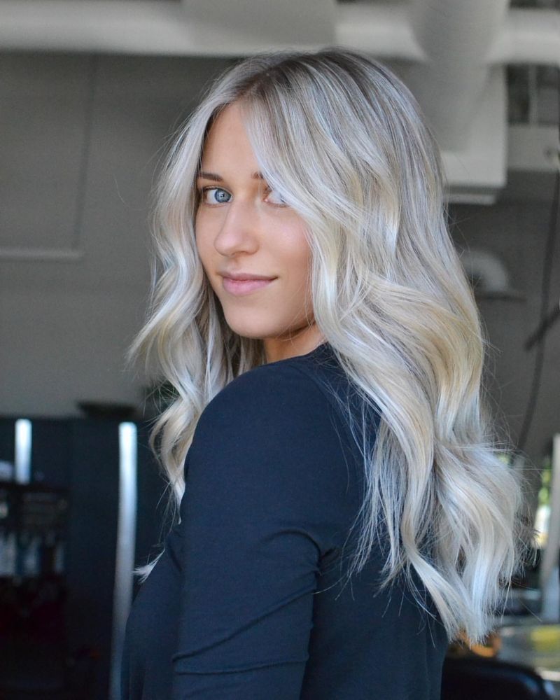 Blond platine glacé