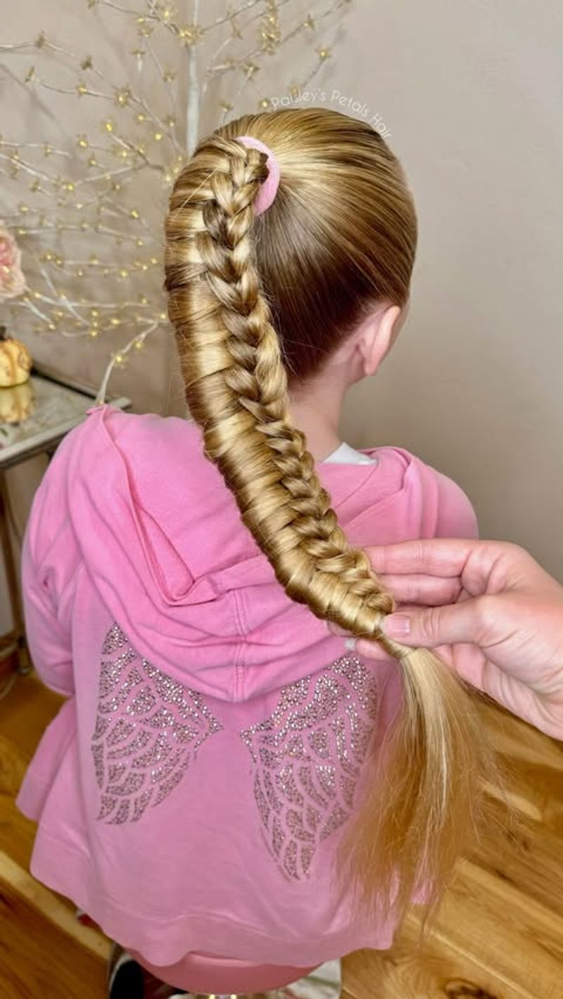 Ladder Braid Ponytail