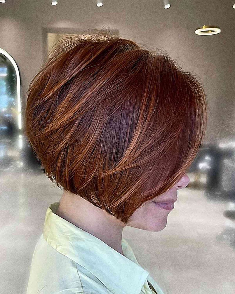 Layered Auburn Bob