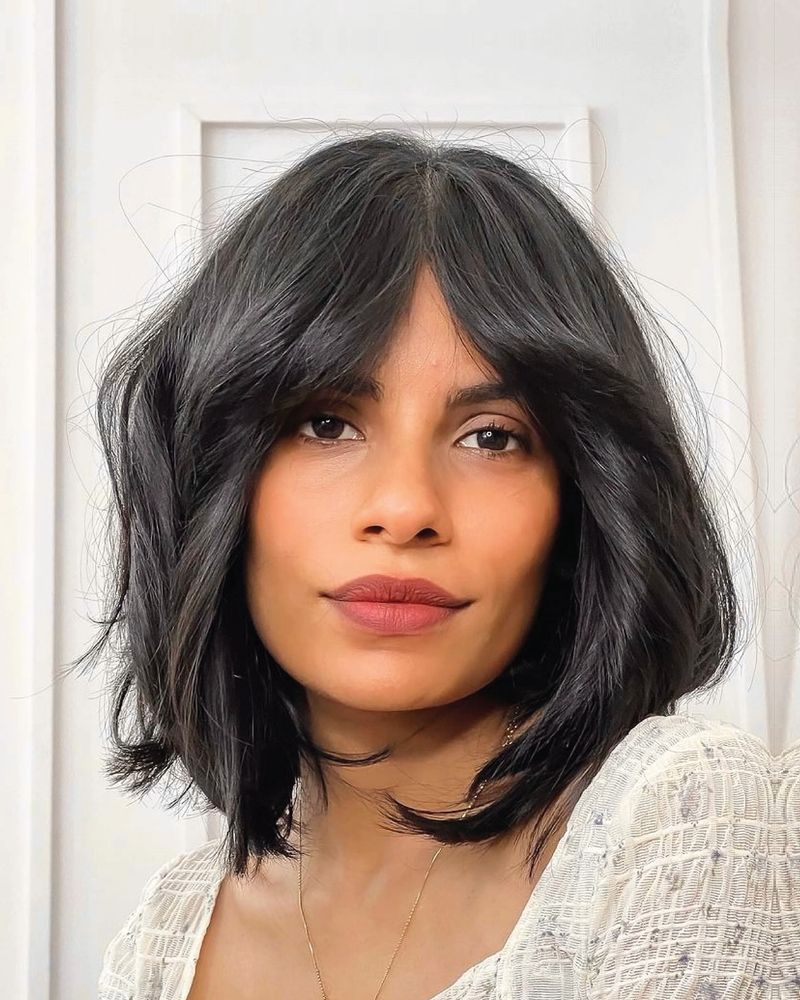 Layered Bob with Fringe