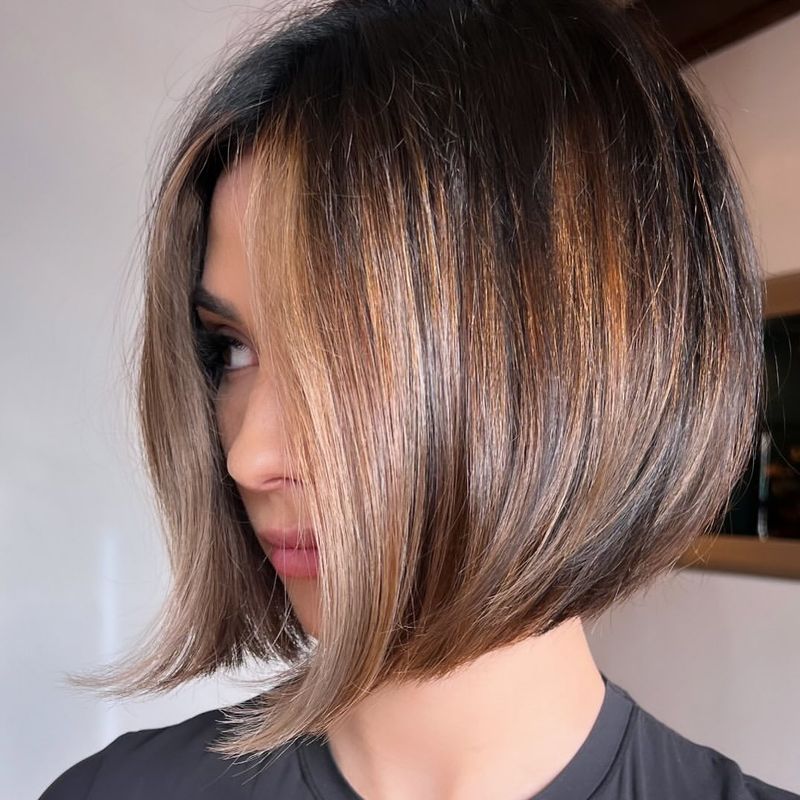 Layered Bob with Highlights