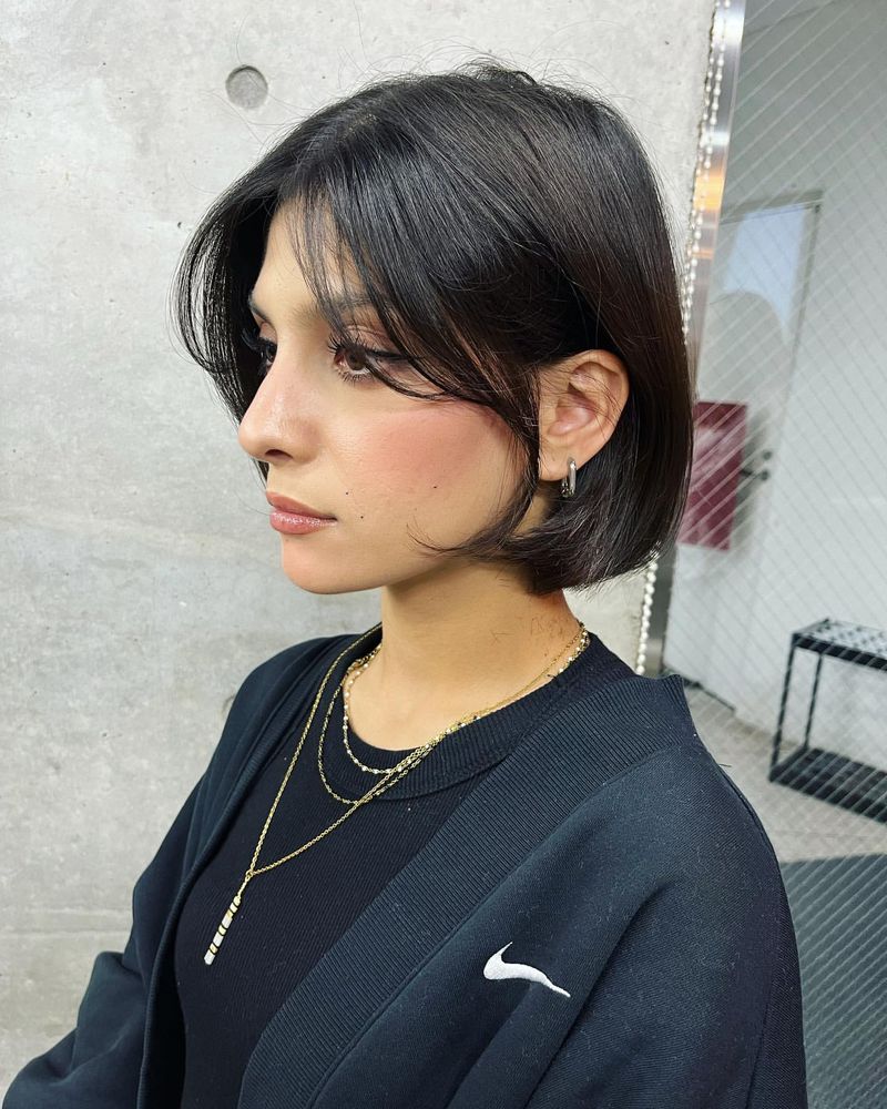 Layered Bob with Side-swept Bangs