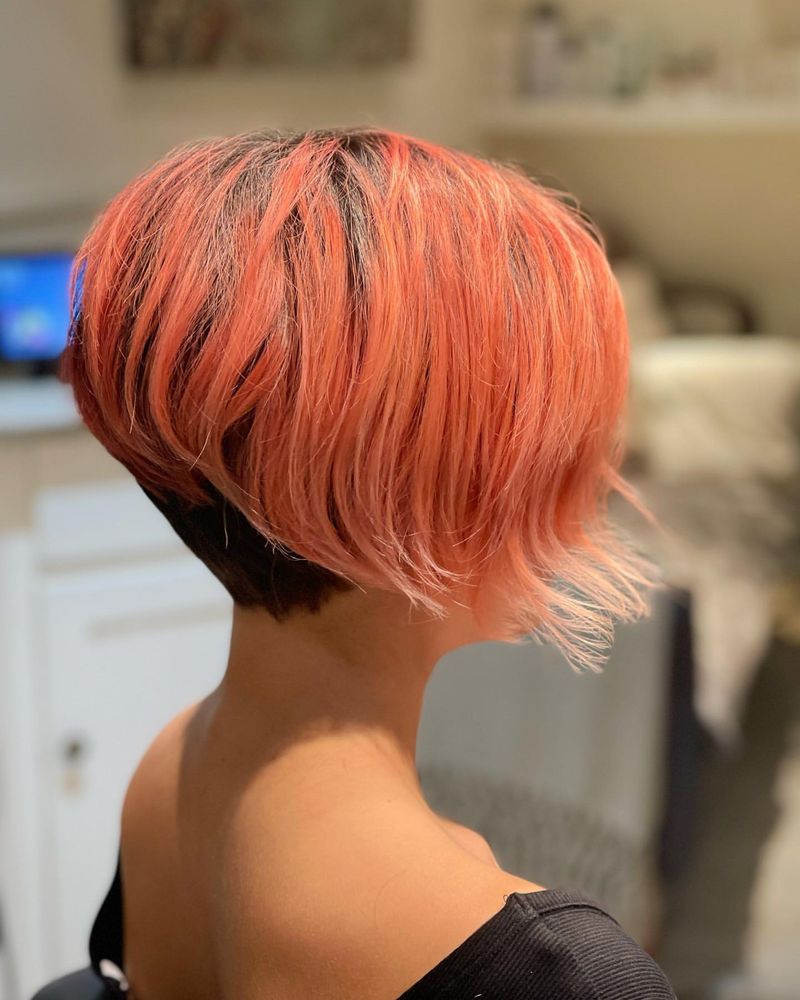 Gelaagde Undercut Bob