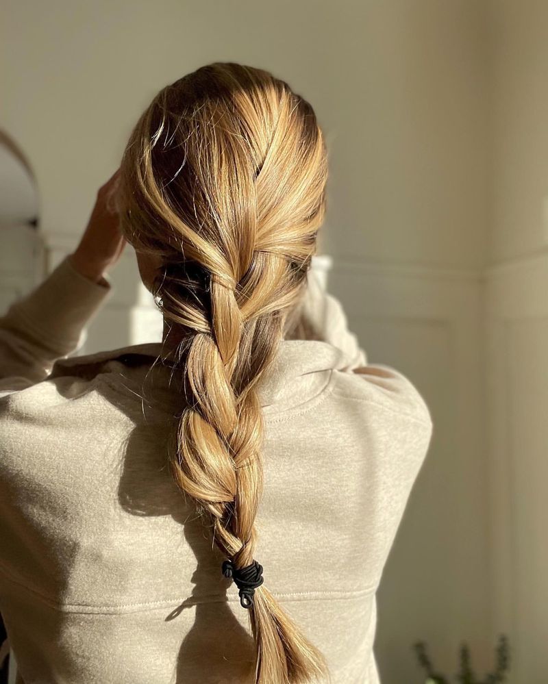 Loose Braided Ponytail