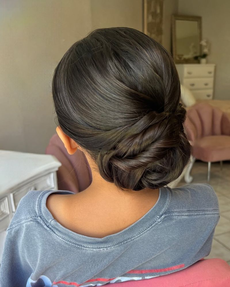 Chignon baixo