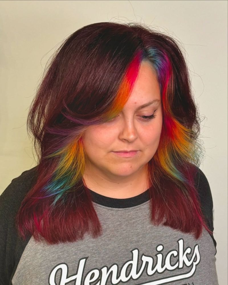 Mahogany with Rainbow Highlights