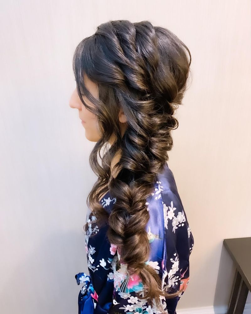 Messy Side Braid