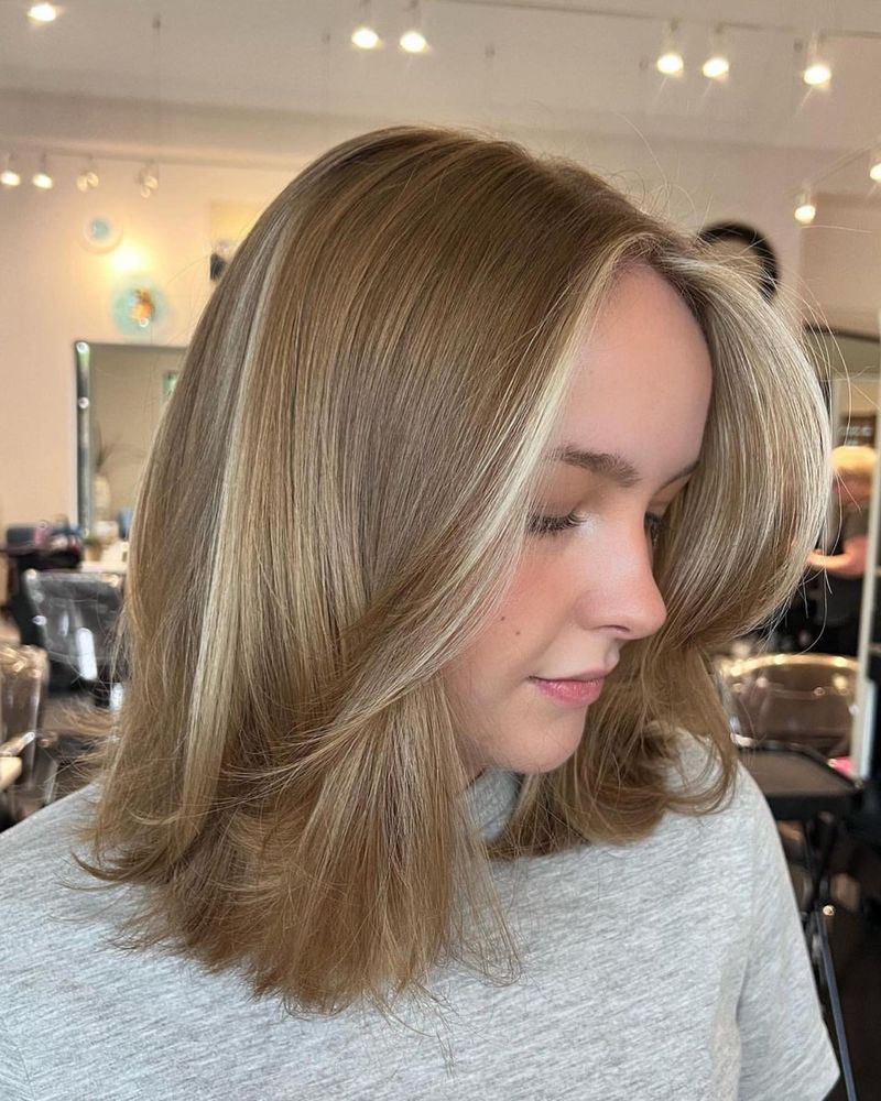 Natuurlijke wig met subtiele highlights