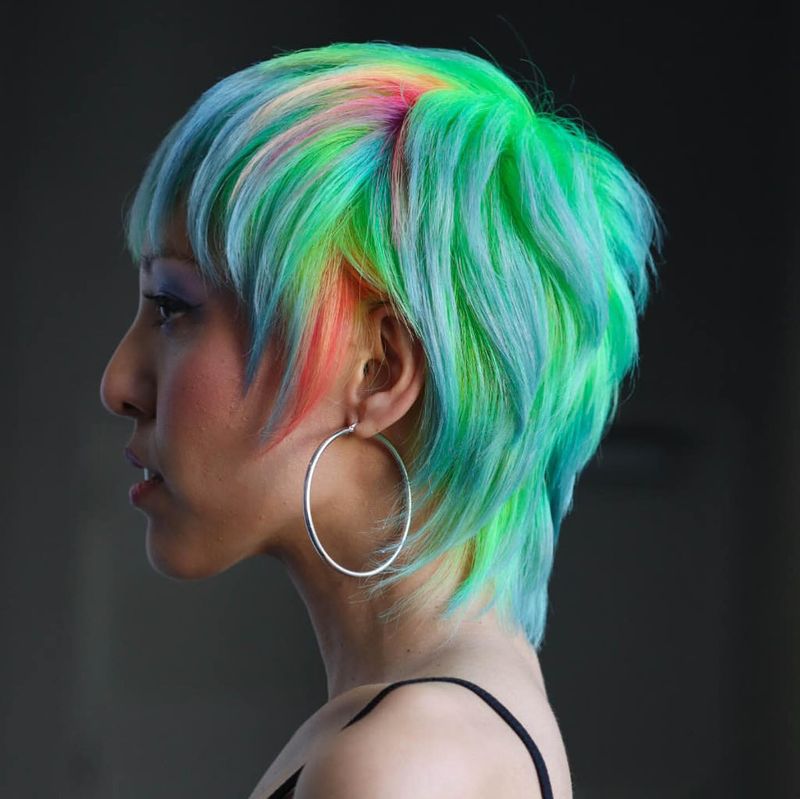 Pixie with Vivid Streaks