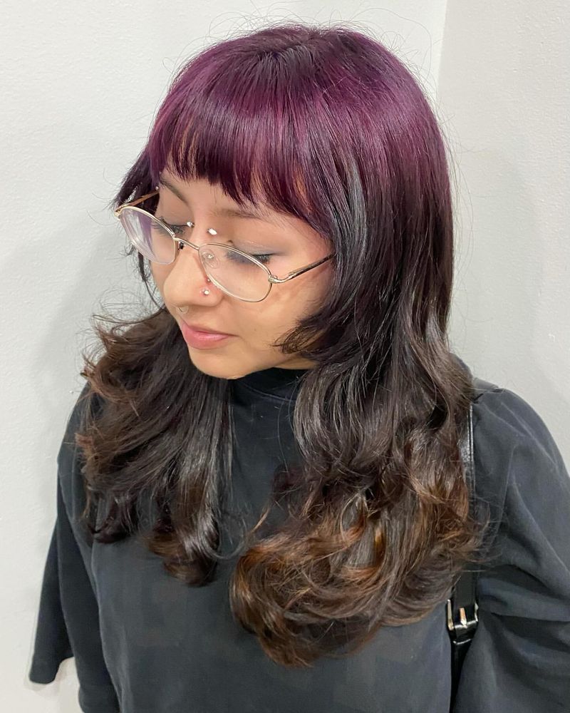 Plum Fringe Accent