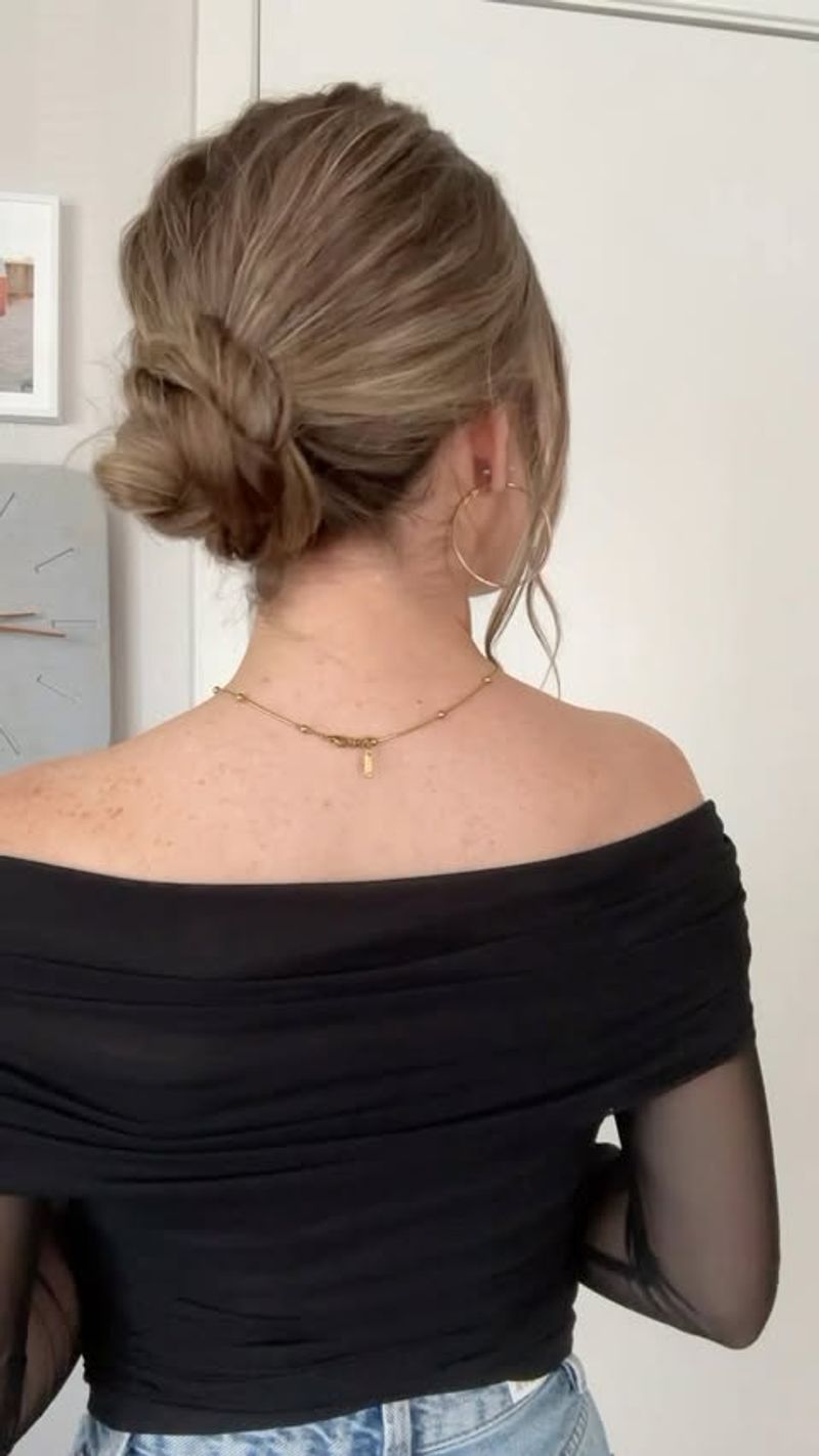 Chignon tressé rapide