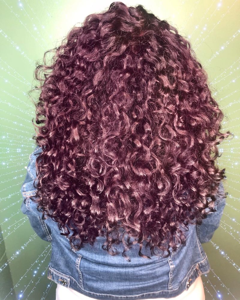 Rich Plum Curls