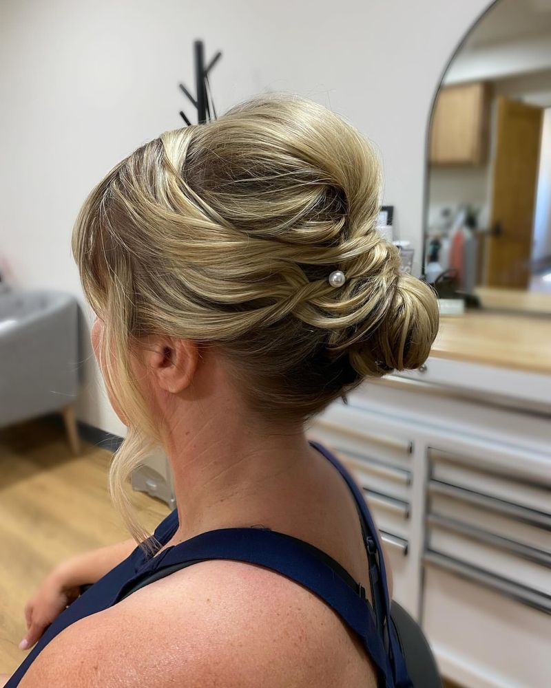 Updo romántico