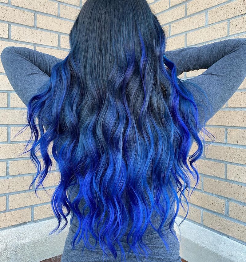 Royal Blue Streaks