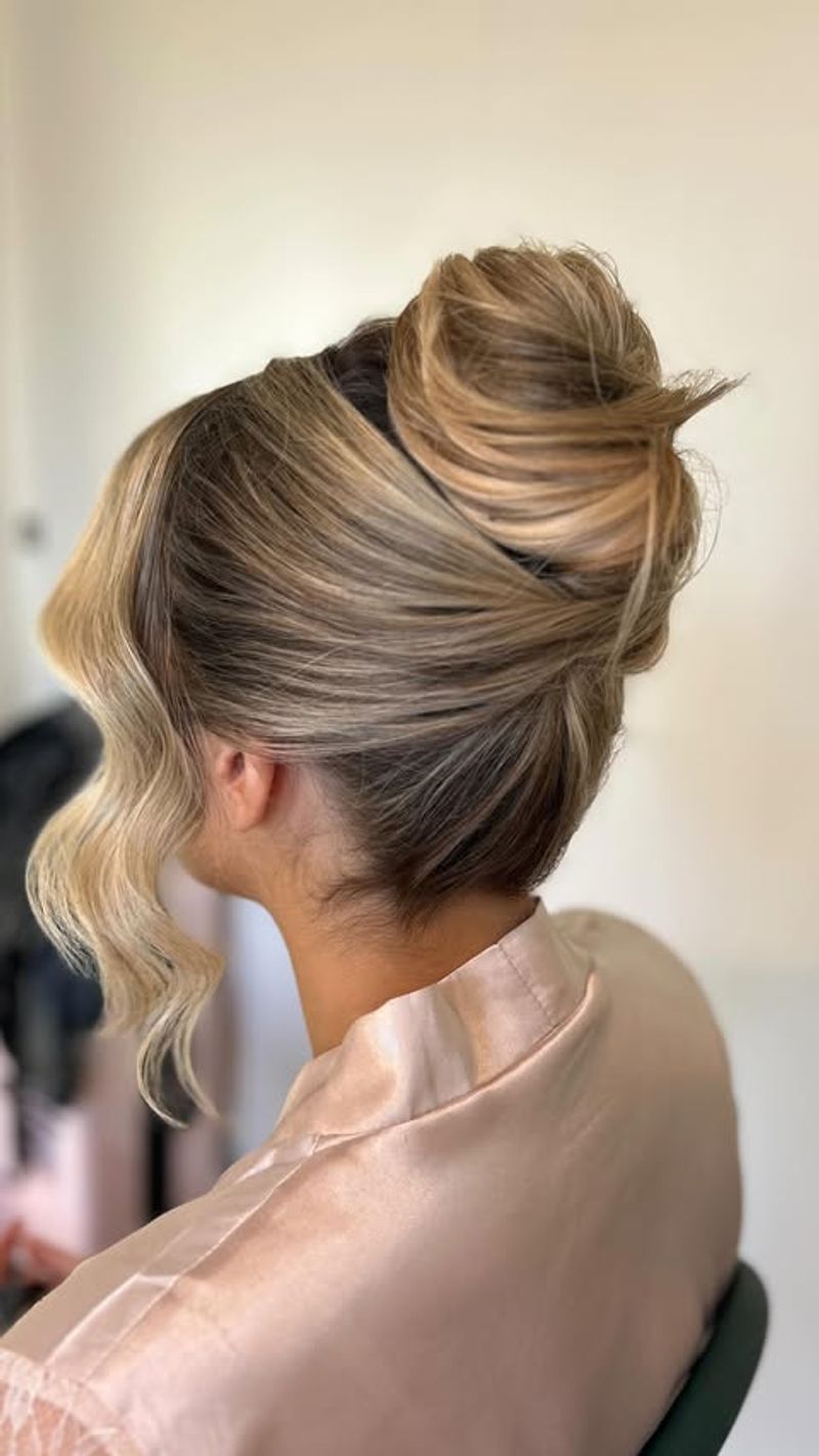 Chignon brun sablonneux