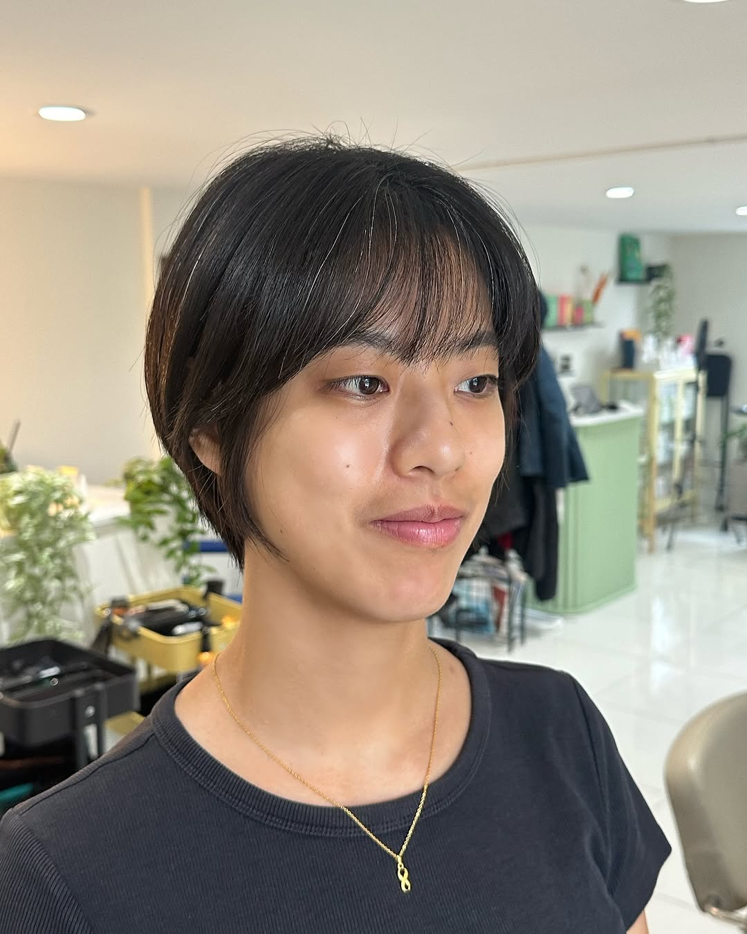 short bob with bangs