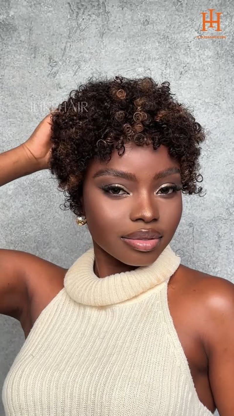 Short Layered Afro