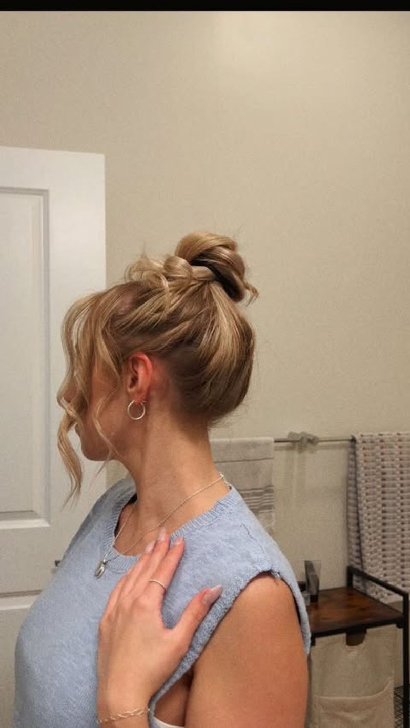 Chignon simple et désordonné