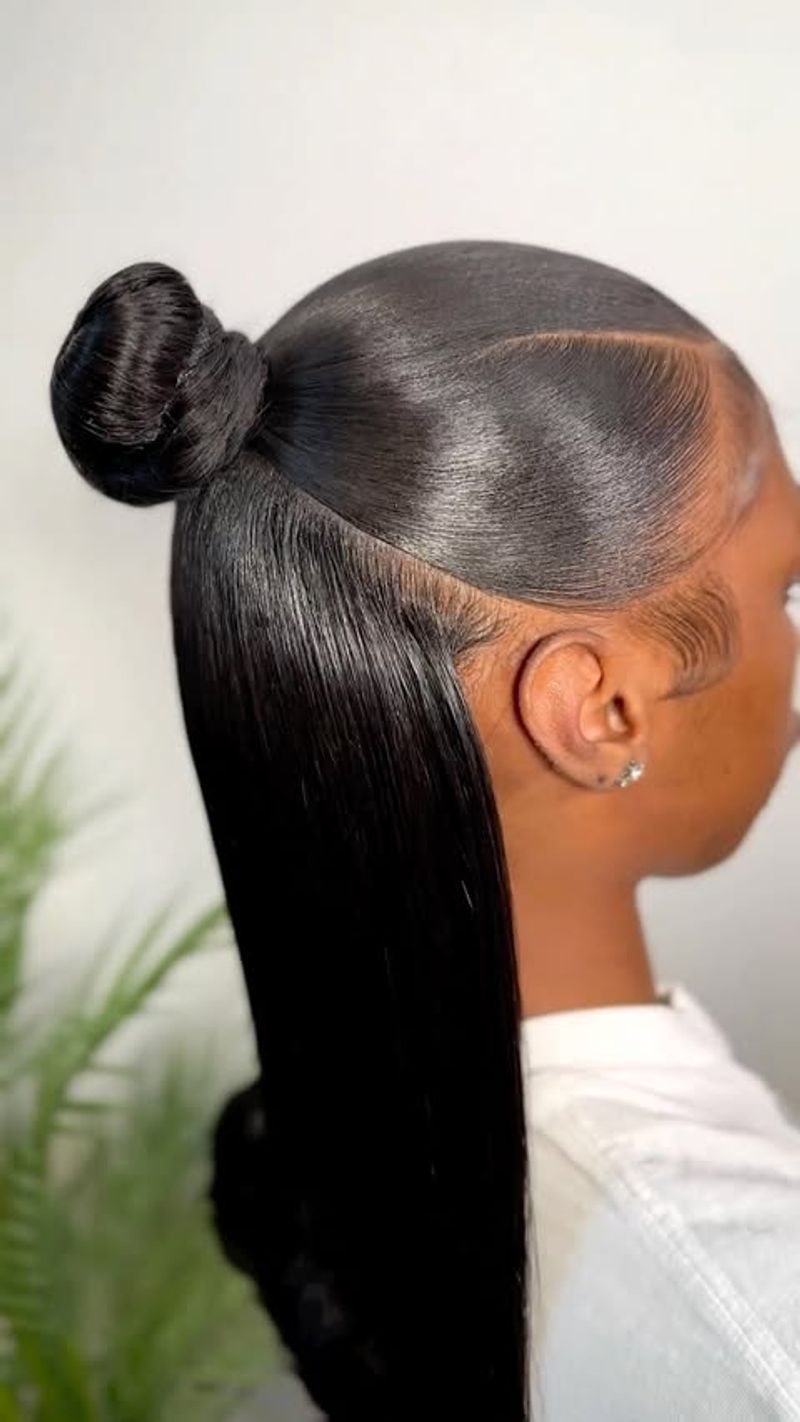 Sleek Half Up Half Down