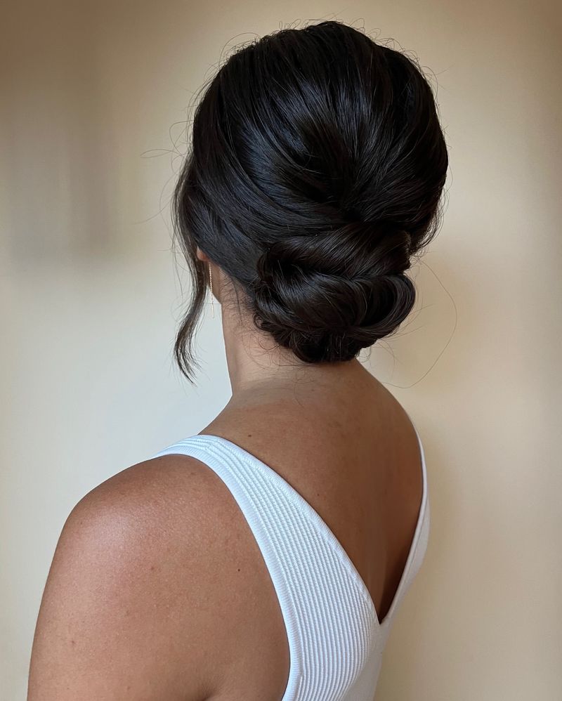 Chignon bas élégant