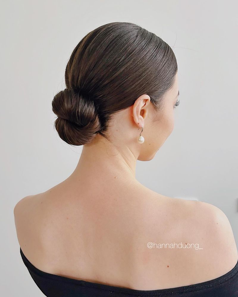 Chignon bas élégant