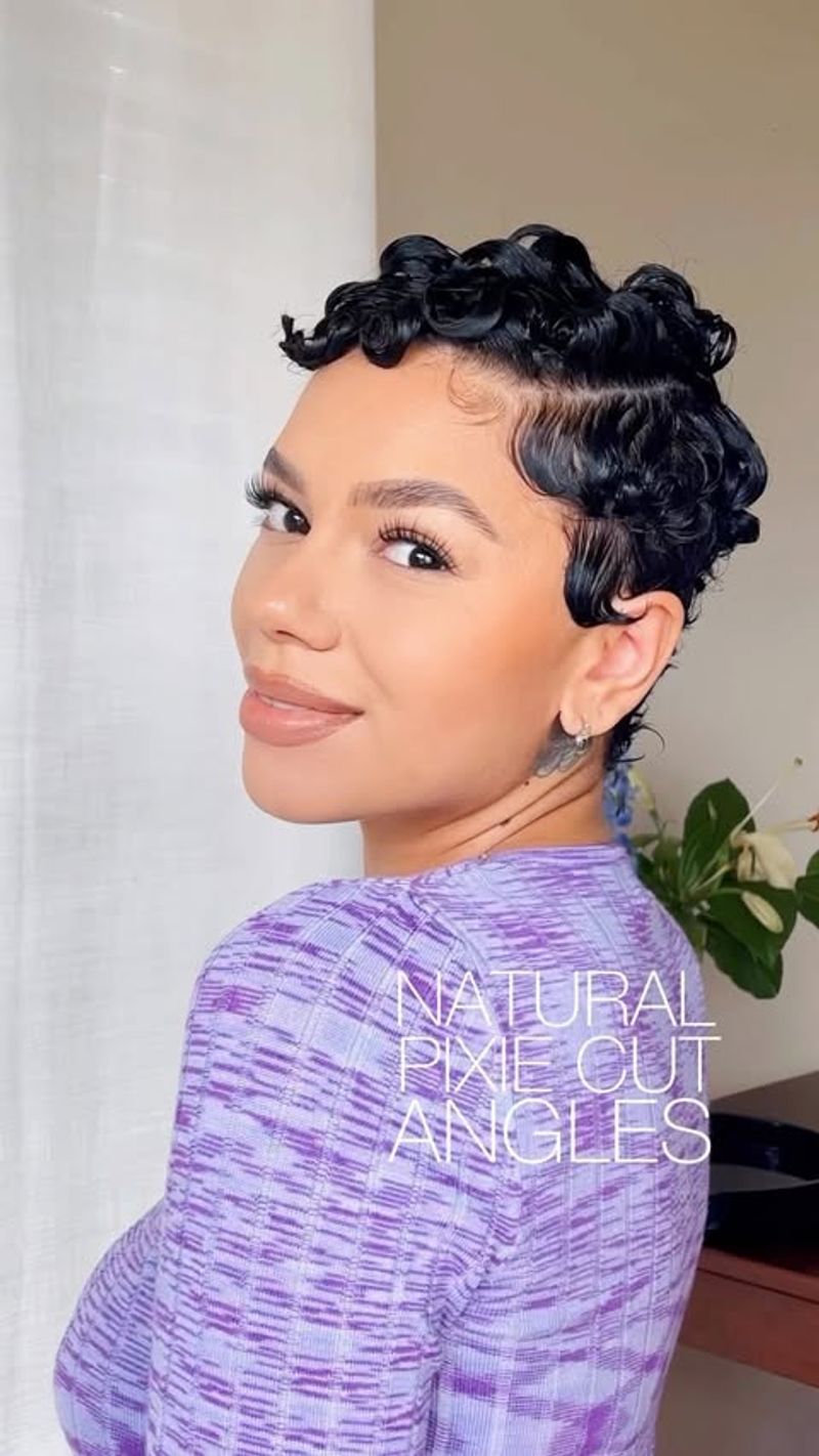 Sleek Wavy Pixie