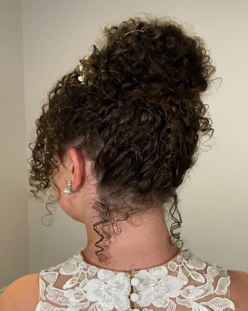 Sophisticated Curly Chignon