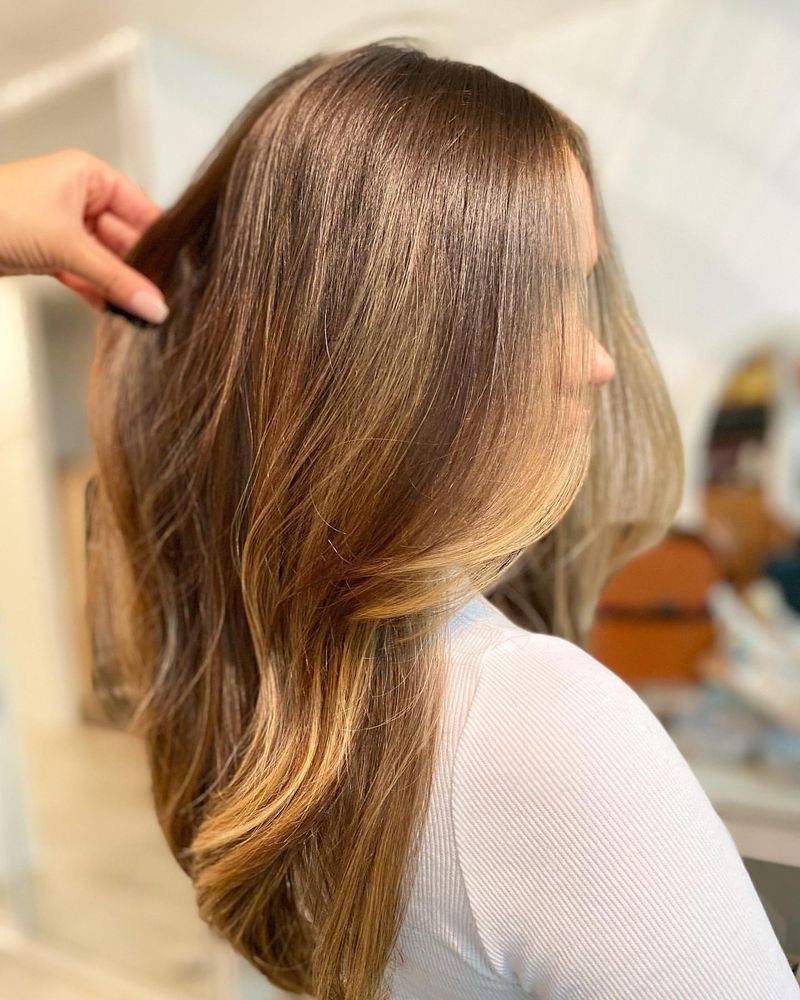 Balayage subtil e longo