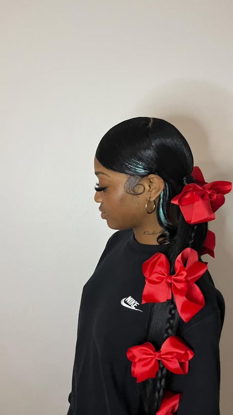 Swoop Ponytail with a Bow