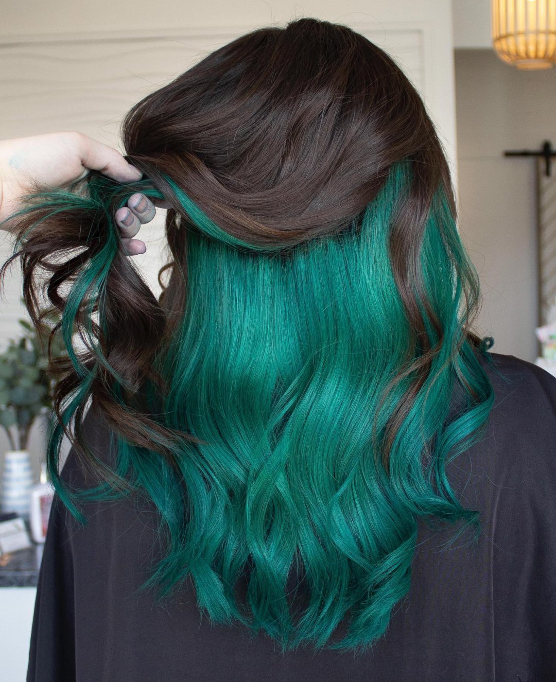 Teal Peekaboo Highlights