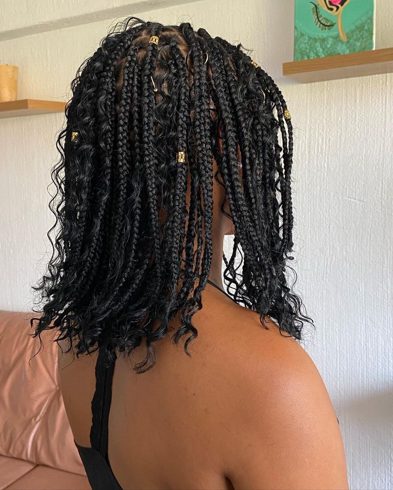 Textured Bob with Braids