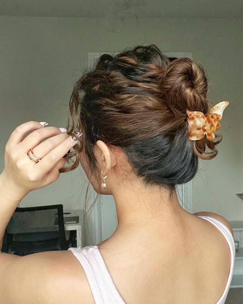 Chignon texturé