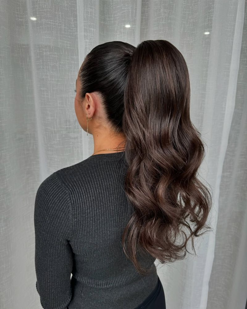 Textured Sleek Ponytail