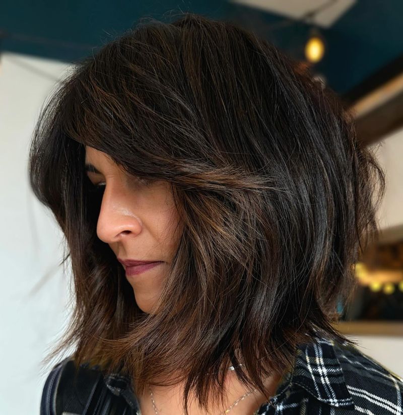 Tousled Layered Lob