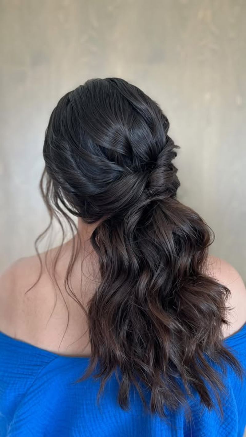 Tousled Low Ponytail