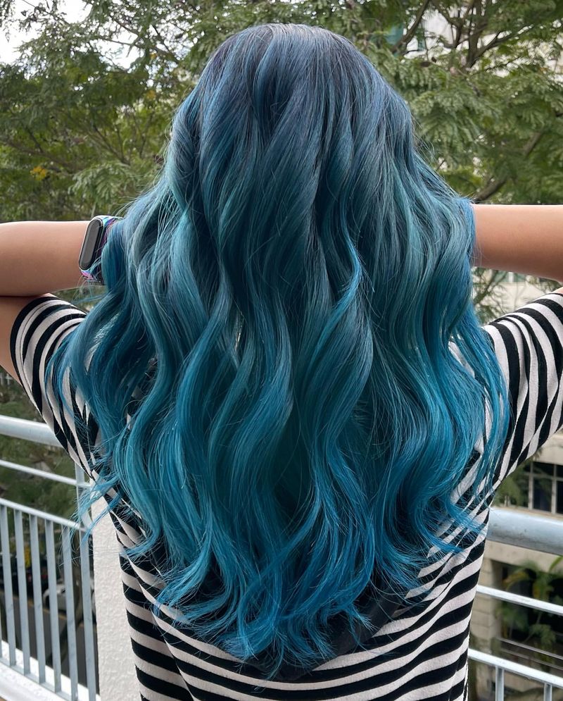 Tresses turquoises