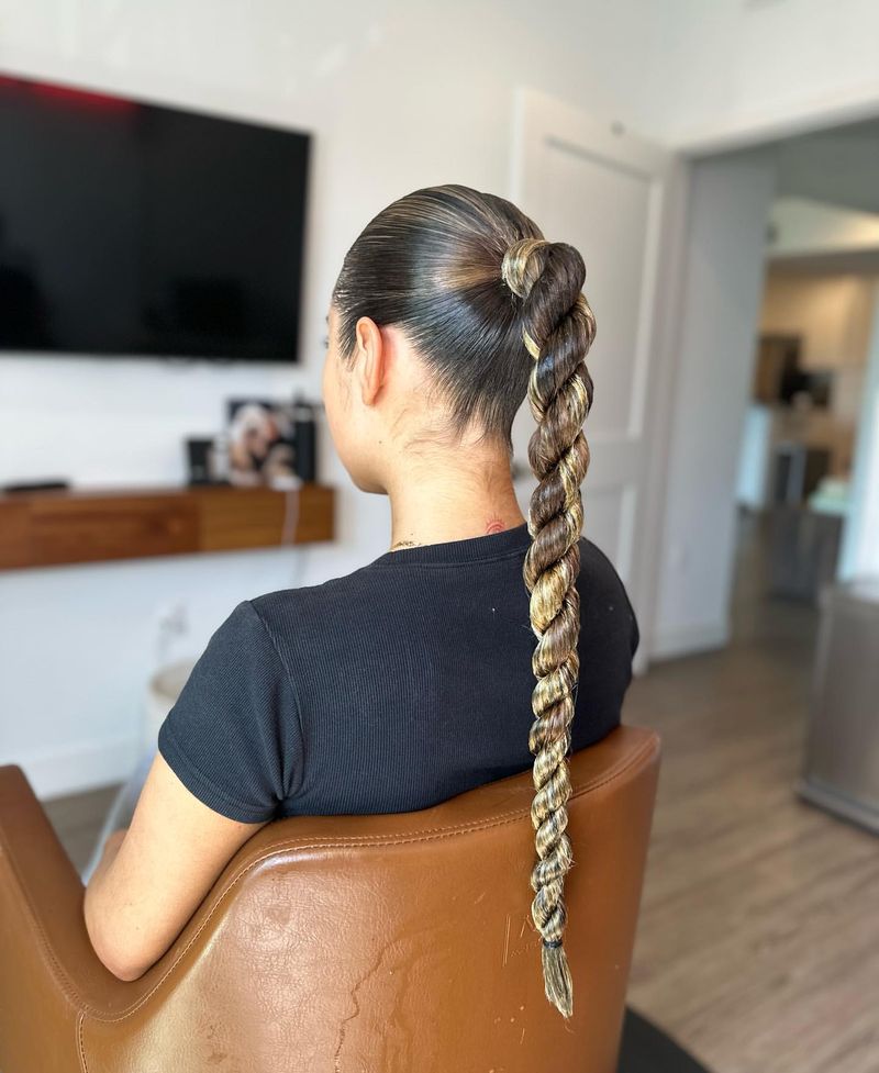 Twist Braid Ponytail