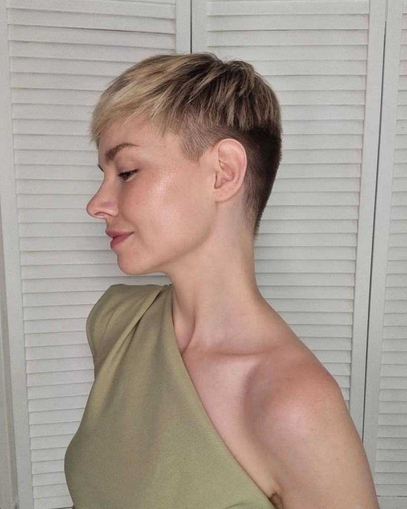 Pixie com corte inferior